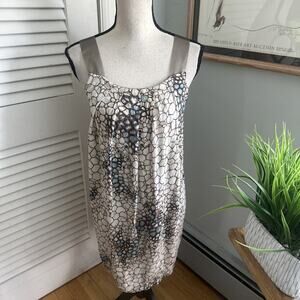 Rozae Nichols Dress Womens Medium Silk Blend Shift Artsy Edgy Bohemian Chic